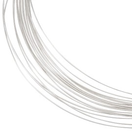 BENECREAT 0.3 mm/28 Gauge 999 Pure Silver Sterling Wire, 4 m Round Craft Wire for Wire Wrapping Jewellery Making, Spool Project, Bracelets and Earrings