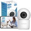 Security Camera Indoor 1296P FreshLink Upgraded 2K Pan/Tilt 345° Motion