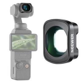 NEEWER 2 x Macro Lens for Pocket 3, Magnetic Close-up Macro Lens, 3 Elements in 3 Groups, Tempered Optical HD Glass, Compatible with DJI Osmo Pocket 3, No Stacking Filter, LS-64