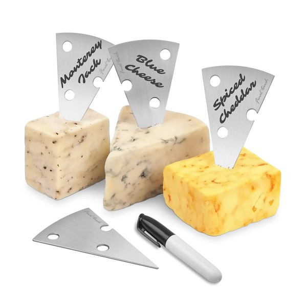 Final Touch Stainless Steel 4 Piece Cheese Marker Set