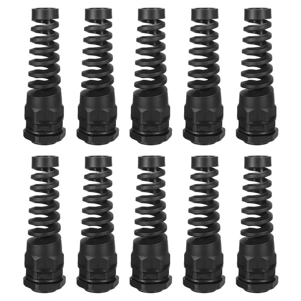QUARKZMAN Pack of 10 Waterproof Cable Glands, M20 Nylon Coil