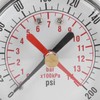 Water Pressure Gauge, Aluminium Alloy Iron 0 to 200 Psi