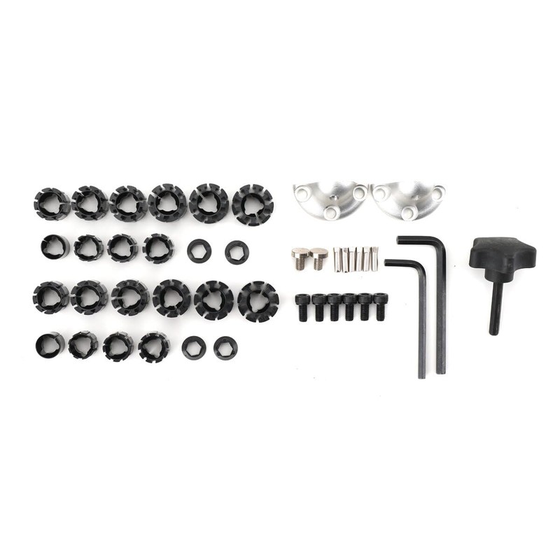 CDZHLTG Full Set 2" Standard Block Ball Vise with 63PCS