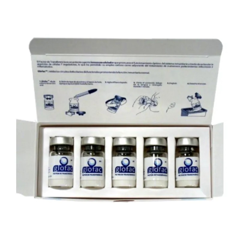 Glofac Factor De Transferencia C/5 Amp. De 2 Ml Sabor