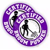Unbranded/Generic (2x) Funny BROOM PUSHER Hard Hat Stickers / Helmet Safety Decals Foreman PL