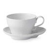 Royal Copenhagen 1026456 White Elements Cup & Saucer, 9.2 fl