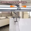 DadyMart Shower Curtain Hooks Rust Resistant Shower Curtain Rings Metal