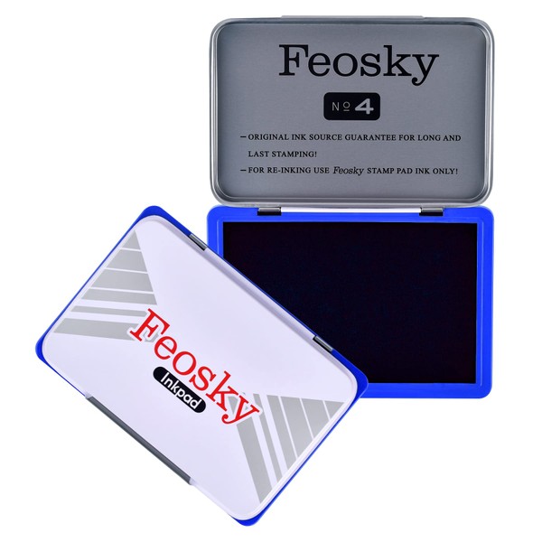 Feosky Ink Pads for Rubber Stamps Small Size 3-1/4" by