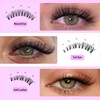 VEYESBEAUTY Lash Clusters Kit Eyelash Extensions Thin & Invisible Band