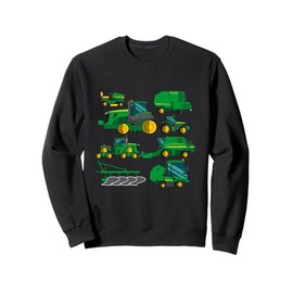 Tractor Farmer Farming Vehicles Trucks Farm Boys Kids Sweatshirt