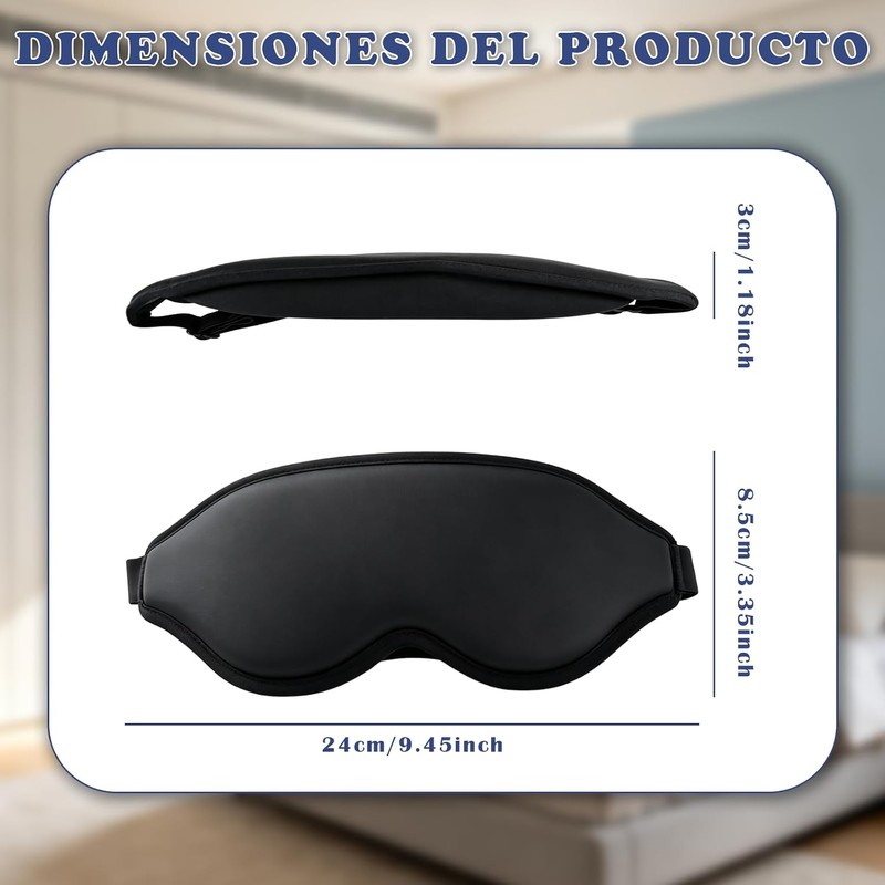 Máscara de sueño 3D para hombres y mujeres,dormir con efecto