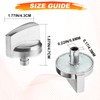 MOOTVGOO 5 Pack WB03X25796 Stainless Steel Stove Knobs Compatible with