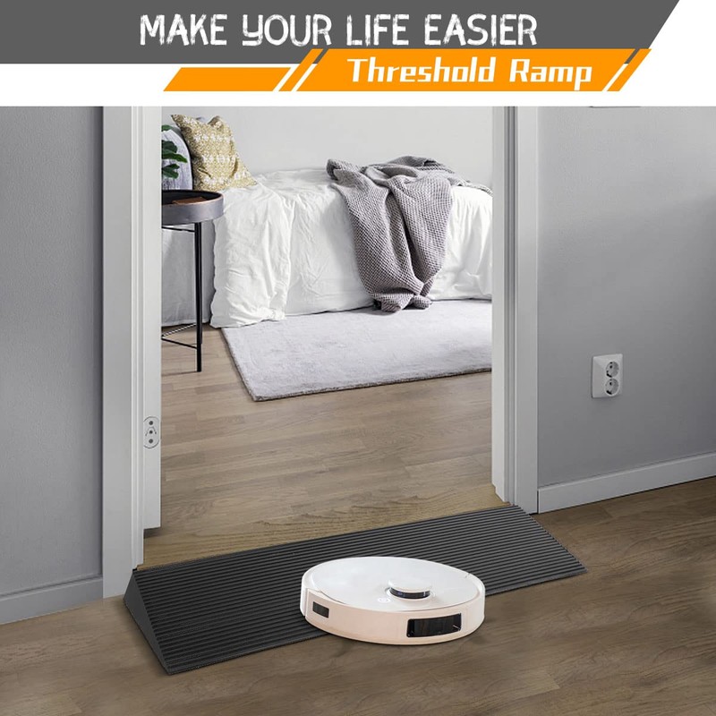 BeckTour 1.5'' Rise Threshold Ramp for Doorways, 2204 LBS Capacity