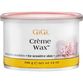 Gigi Creme Wax, Hair Removal Can for Sensitive Skin, 14 oz