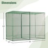 BPS 8x4x6FT Crop Cage with Zipper Door - Plant Protection