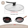 Tyqzor 12 Inch Pan Lid, Universal Pot Lid, Support Vertical
