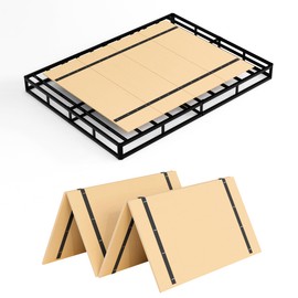 Yarfyk Queen Bed Board Under Mattress Support,Foldable Box Spring, 38"x 74",Mattress Support Wooden Bunkie Board,Bunkie Board,Bed Slats