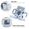 Door Catches,12pcs Double Roller Cupboard Door Latch Hardwarewith Screws for