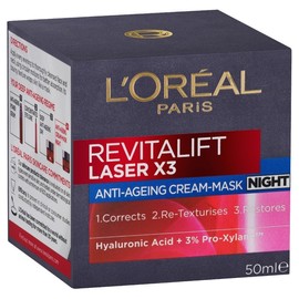 L'Oreal Paris Revitalift Laser X3 Anti-Ageing Night Cream-Mask 50ml