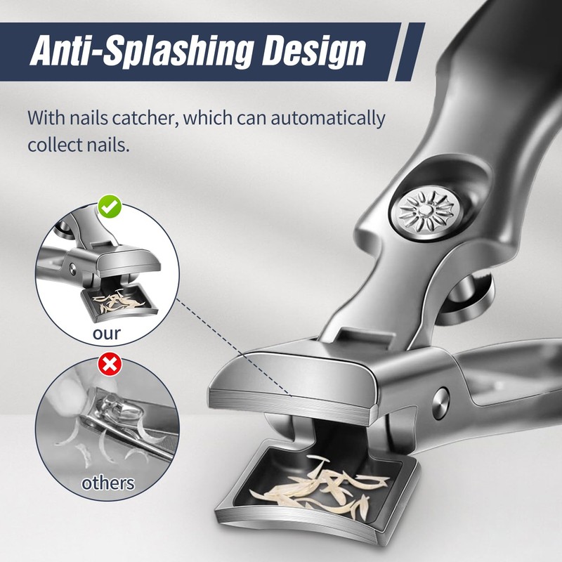 German Nail Clippers for Men, 2025 Upgraded Ultra Sharp Stainless