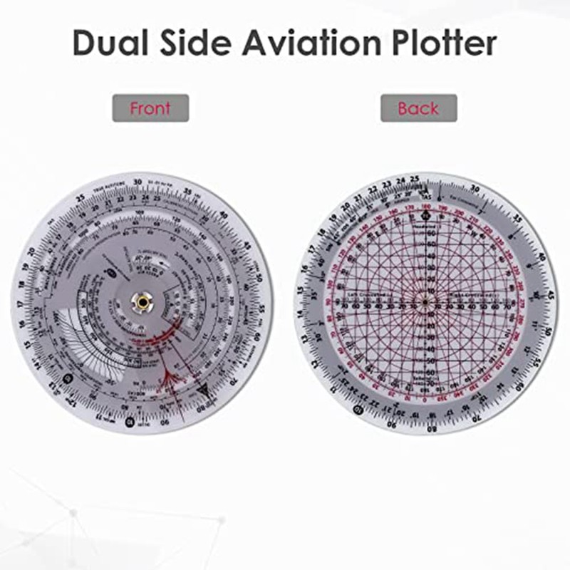 Dojimayisc 1 piece E6B-R metal flight computer, used in aviation