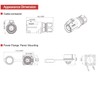 CNLINKO 2 Pin 50Amp Power Industrial Circular Connector, Male Plug