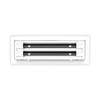 QuietCool 14x4 Modern Design AC Grille - Aluminum White -