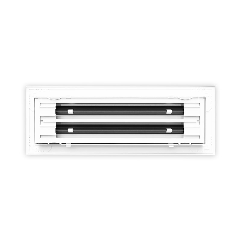 QuietCool 14x4 Modern Design AC Grille - Aluminum White -