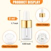 Dyrfolm 100 Pcs Sample Dropper Bottles, 2 ml Mini Glass