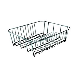 APOLLO Chrome Rectangular Dish Drainer with cutlery holder, 364x314x120 mm 1523