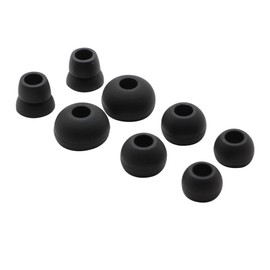 8pcs Alitutumao Replacement Earbuds Silicone Eartips Ear Buds Compatible with Powerbeats 2 Powerbeats2 Powerbeats 3 Wireless Beats by dr dre Headphones (Black)