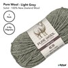 Yatsal 3-Ply Pure Wool 50 g, Light Grey