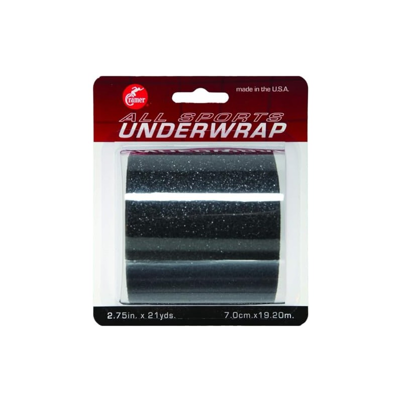 Cramer Tape Underwrap, Single Roll, Black, Non-Latex Pre Wrap to