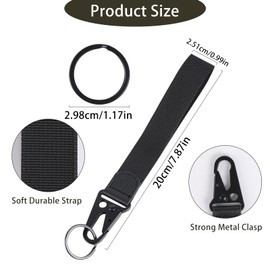 Sliverdew Wrist Lanyard for Keys, 2 Pack Wristlet Keychain Strap Key Short Lanyard Key Wrist Lanyard Keychains for Men and Women Lanyards for Keys