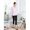 Women's Plus Blue Drop Needle Coral Fleece Shawl Collar Button