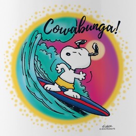 CafePress Snoopy Cowabunga! Water Bottle 1.0L (34 oz) Stainless Steel Water Bottle
