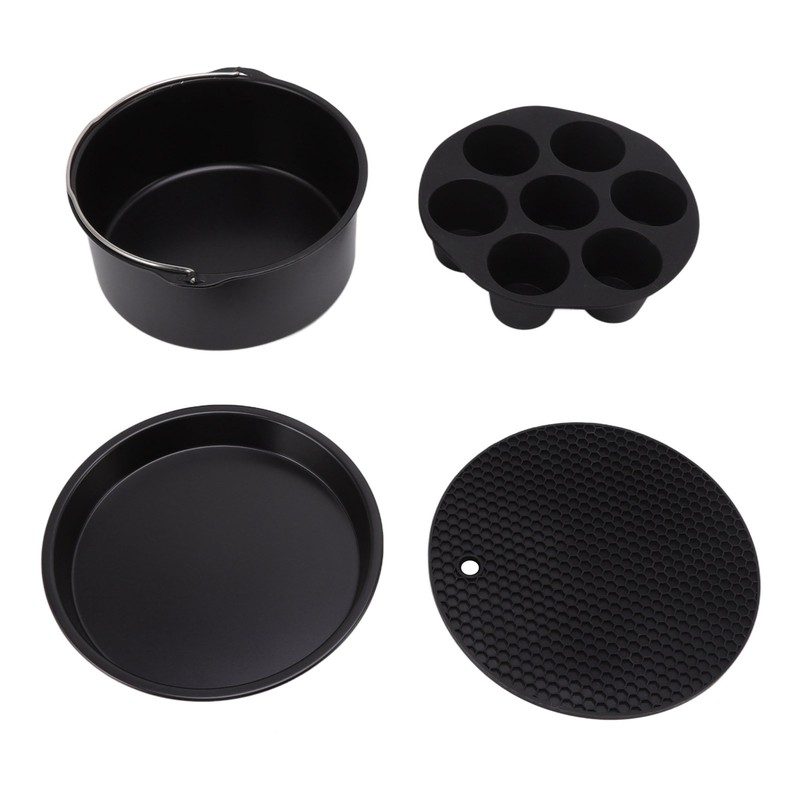 For Air Fryer Pans Set Heatproof Easy Cleaning Stainless Steel