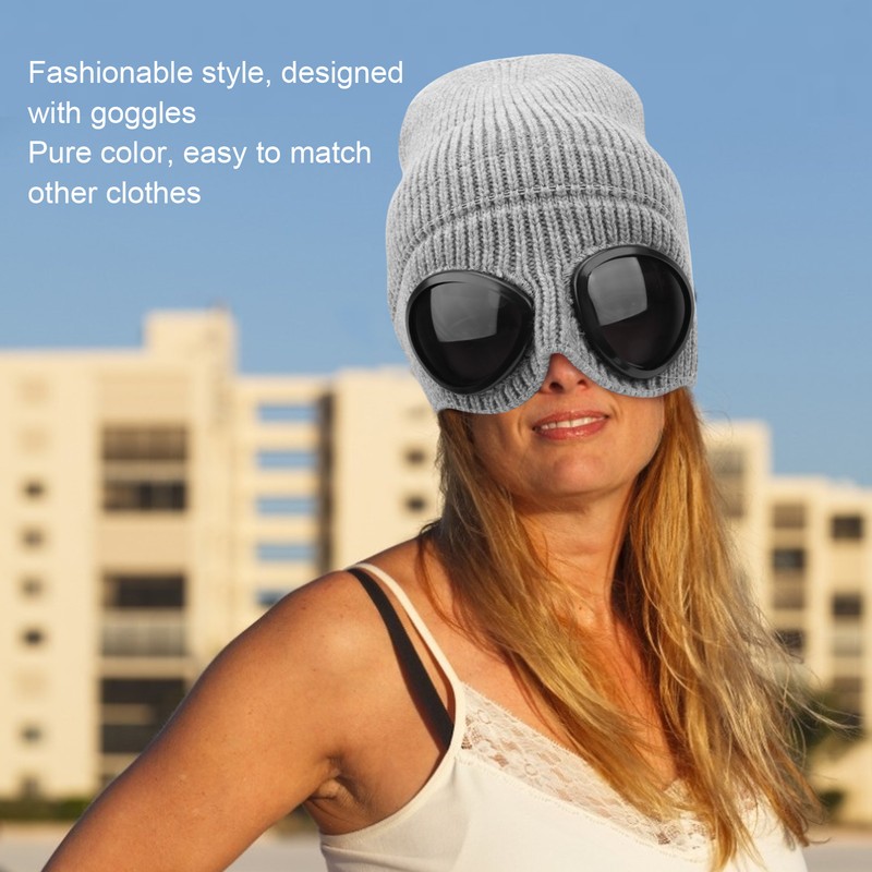 Fashionable Hat Goggles Thermal Warm Autumn Winter Cold Protector Sports