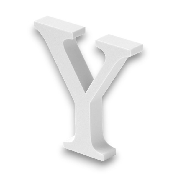 10cm alphabet letter white (y)