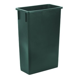 Plexon 23 Gallon Slim Trash Can - 30" H x 20" L x 11" W - Commercial Green Rectangular Garbage Can, Waste Bin for Home/Kitchen/Cabinet