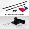 G128 Flag Pole 6FT Black & Philippines Philippine Flag 3x5FT