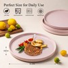 AmorArc Ceramic Dinner Plates Set of 6, 10.25 Inch Stoneware
