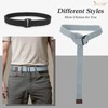 JASGOOD Men Canvas Fabric Belts Casual Web Cloth Belts with