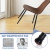 Chair Leg Floor Protector and Furniture Sliders (Black-16pcs, Round-S)
