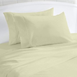 CharlottelyHues 800 Thread Count Pillow Cases 2 Piece - 100% Egyptian Cotton Luxurious Premium Quality Long Staple Soft Sateen Weave Durable Cooling & Breathable Pillow Covers - Standard (Ivory)