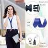 MOODKEY 1PC Wide Neck Lanyard Detachable Solid Color Lanyard Badge