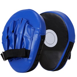 Eruceky Pack of 2 Curved Focus Pads, Taewondo Kick Pad, Box Gloves Made of Genuine Leather, Suitable for Boxing, Taekwondo, Martial Arts, Karate