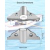 HZSIFU 2PCS Row Lock Oarlock Socket for 1/2” Shank Angle