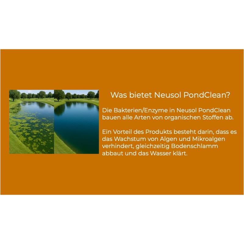 Neusol PondClean - Preventive Biological Treatment for Ponds, Lakes and