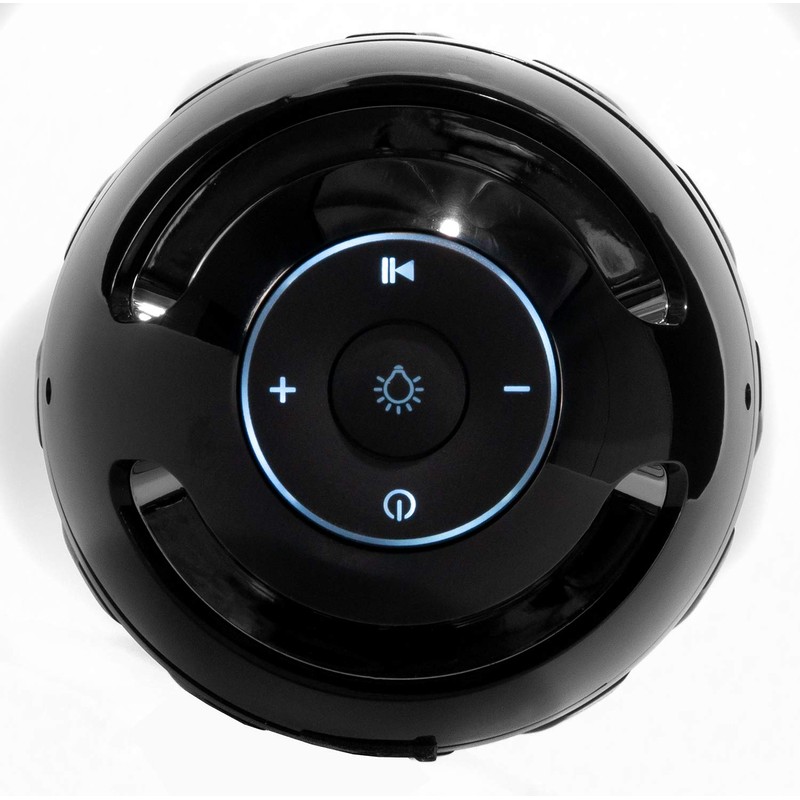 LED-Highlights Bluetooth Speaker Flame Light Black 10 x 24 cm